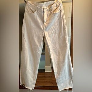Old Navy Cream Flare & Wide Leg Jeans